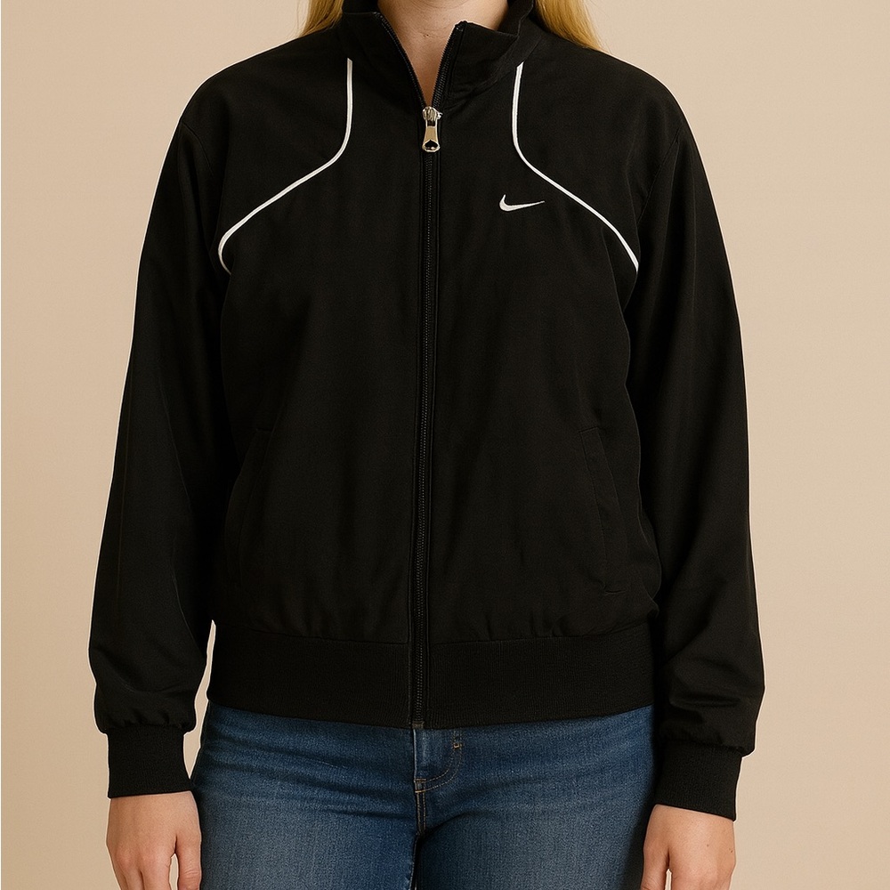 Nike Black Jacket with White Trim